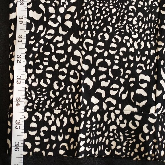 Cooper & Ella Plus Pull on Cropped Pants with Rolled Cuffs Black White Size 22W - Picture 9 of 14